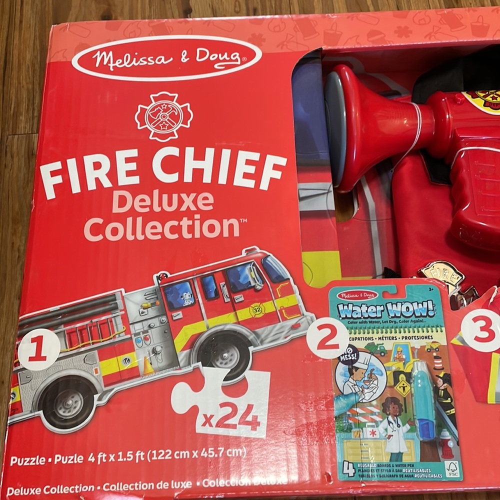 Melissa & Doug Fire Fighter Costume & Deluxe Collection - Picture 2 of 9